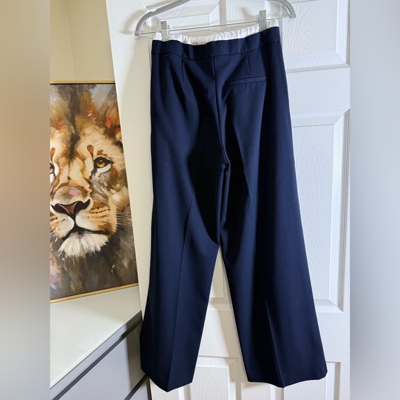 Zara Navy Blue Trousers with White Drawstring - Picture 2 of 2